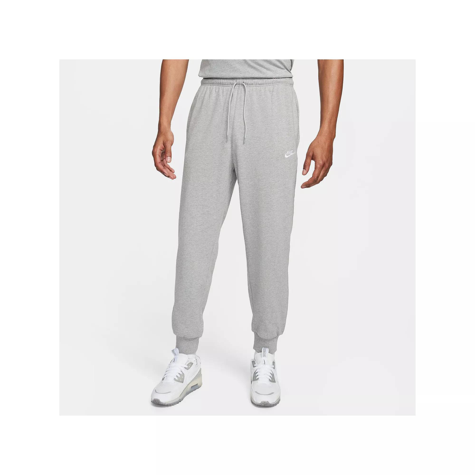 Men's Nike Club Knit Joggers, Size: Large, Dark Gray Grey Product Image