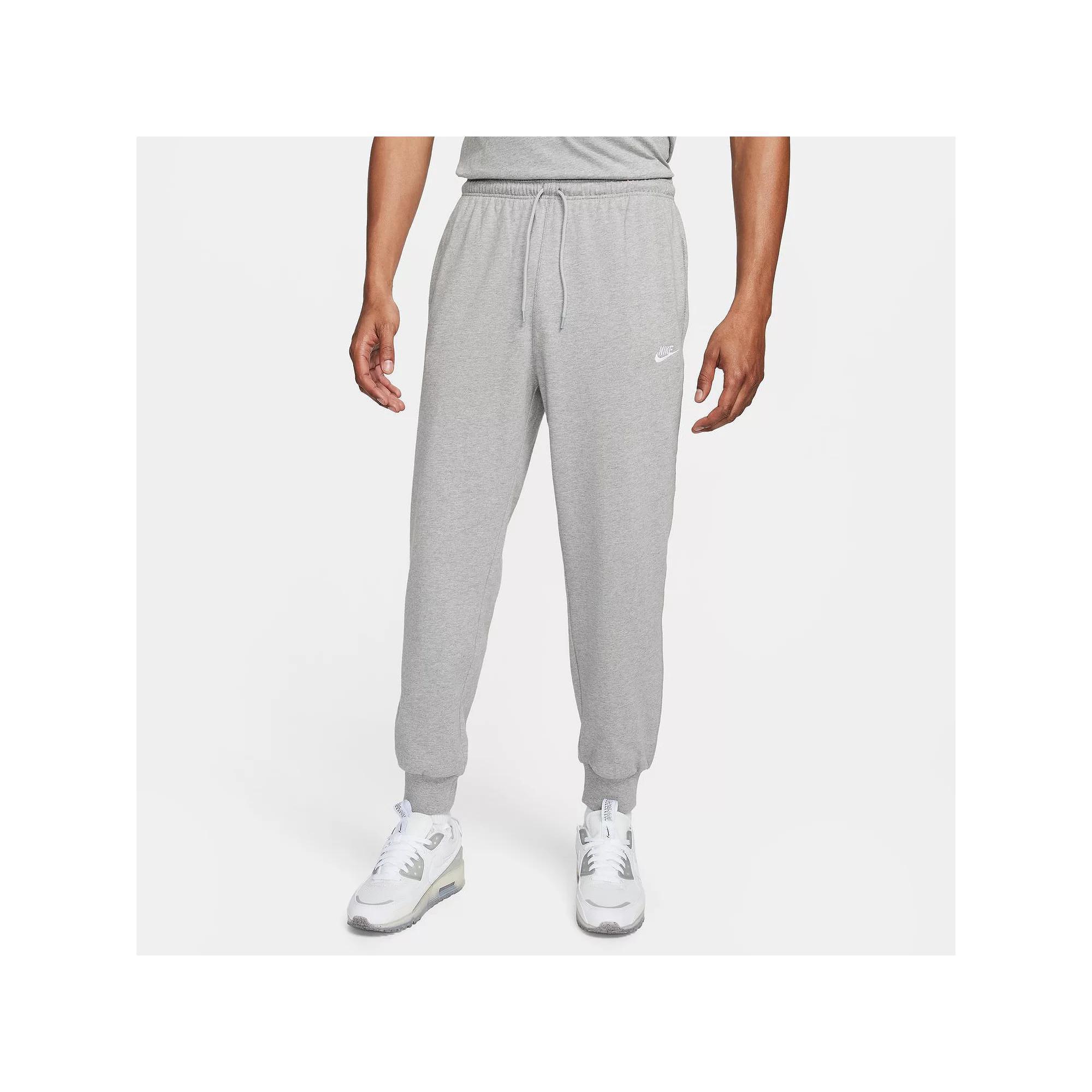 Men's Nike Club Knit Joggers, Size: Large, Dark Gray Grey Product Image