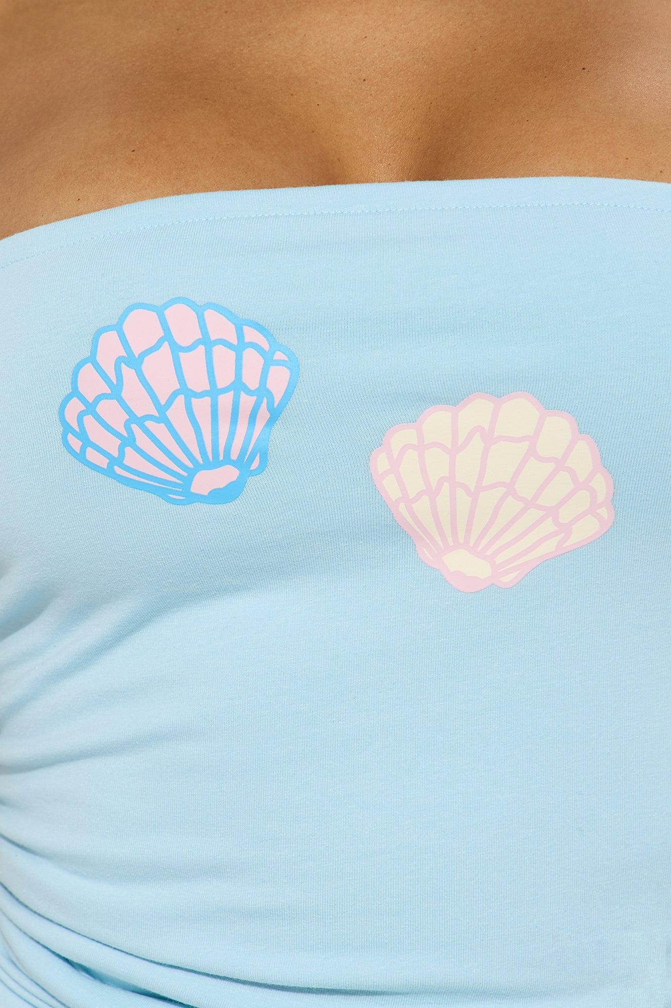 Summer Sets Tube Top - Light Blue Product Image