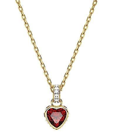 Swarovski Stilla Red Heart Crystal Short Pendant Necklace Product Image