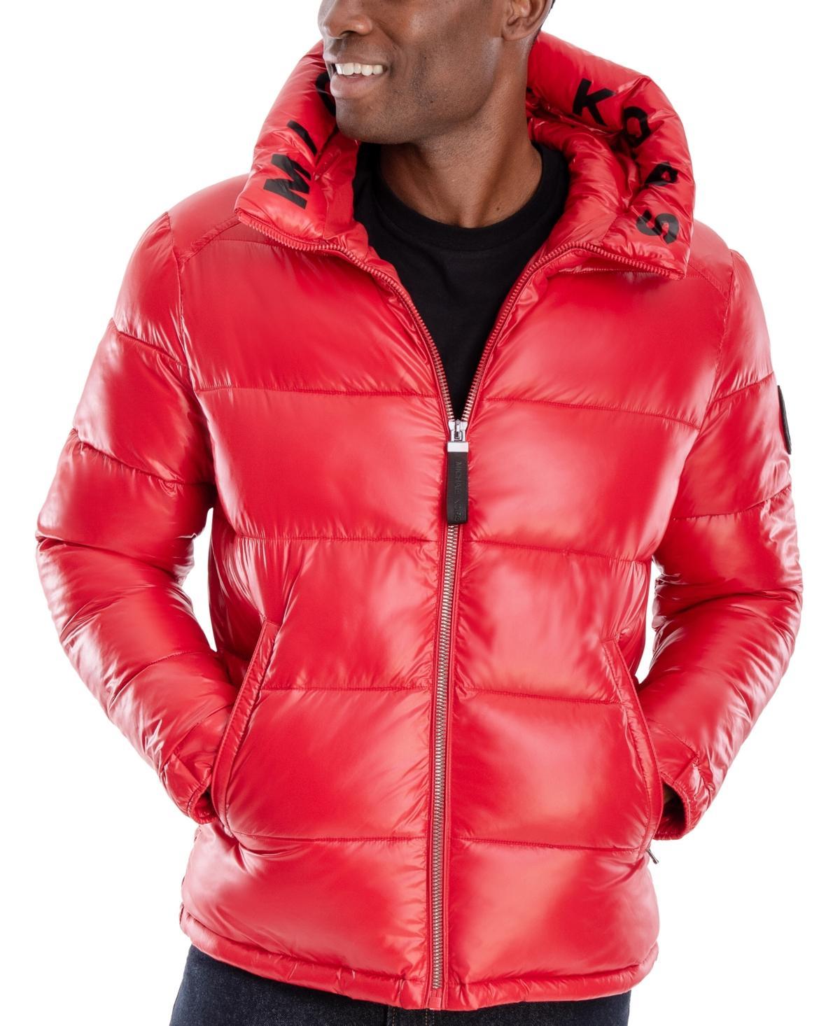 Michael Kors Mens Shiny Hooded Puffer Jacket, Created for Macys Product Image