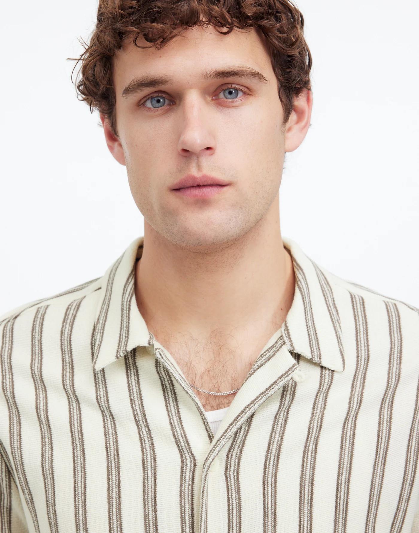 Textured Camp Collar Shirt Product Image