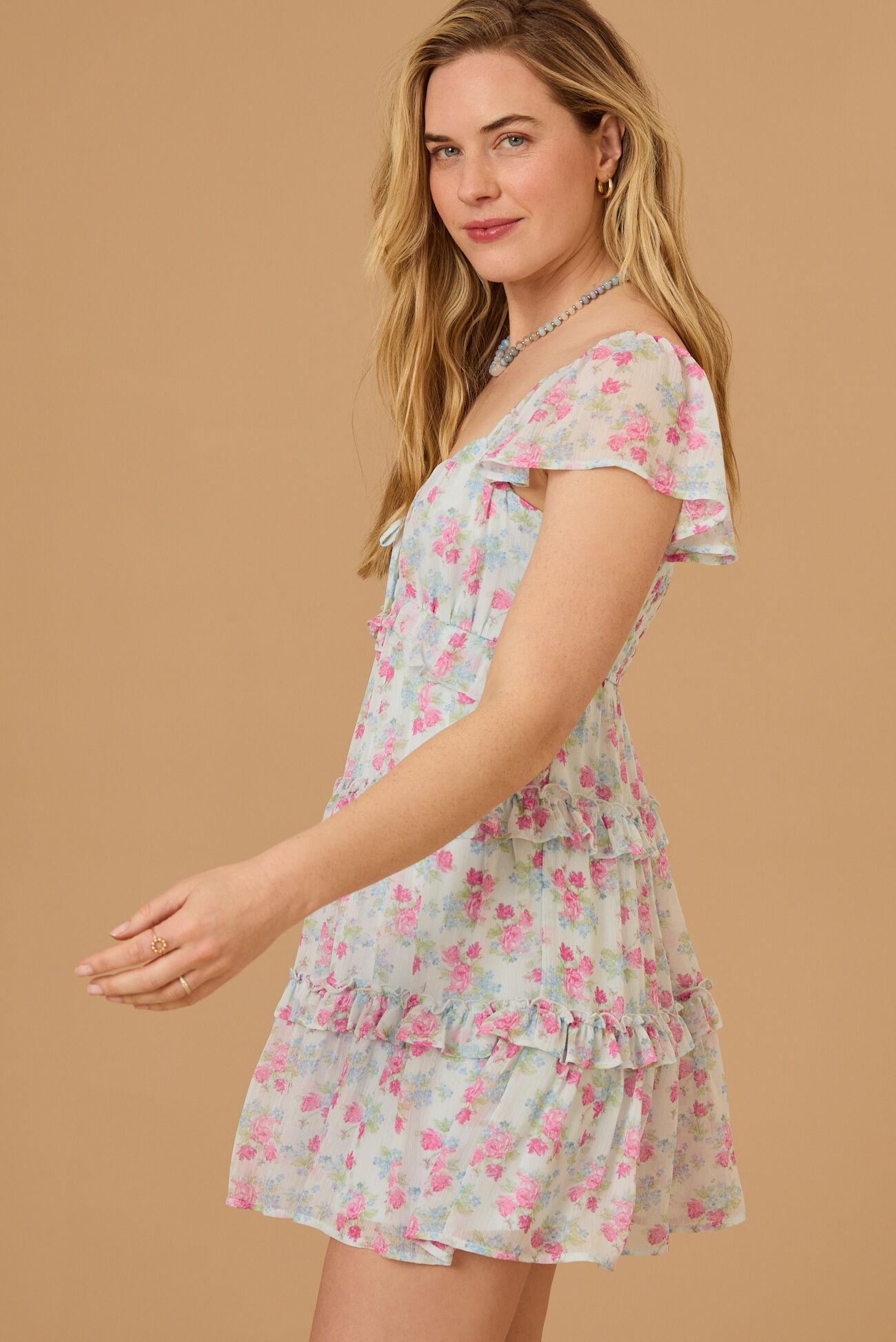 Shayne Floral Mini Dress Product Image