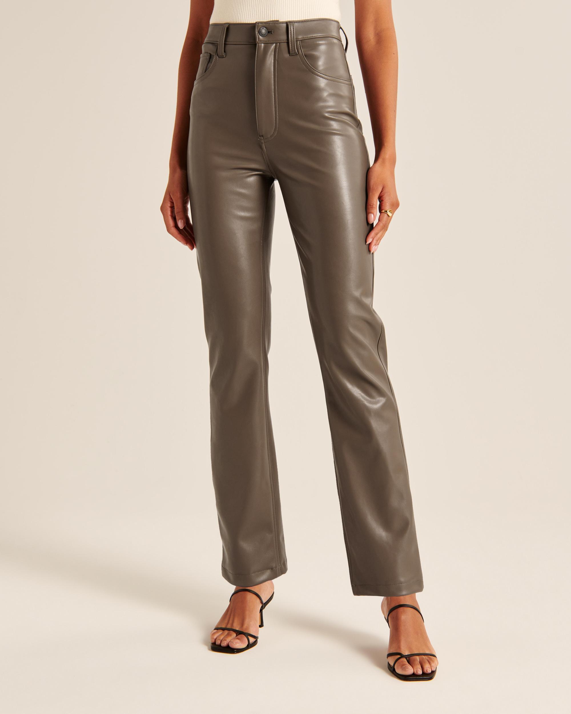 Vegan Leather 90s Straight Pant Product Image