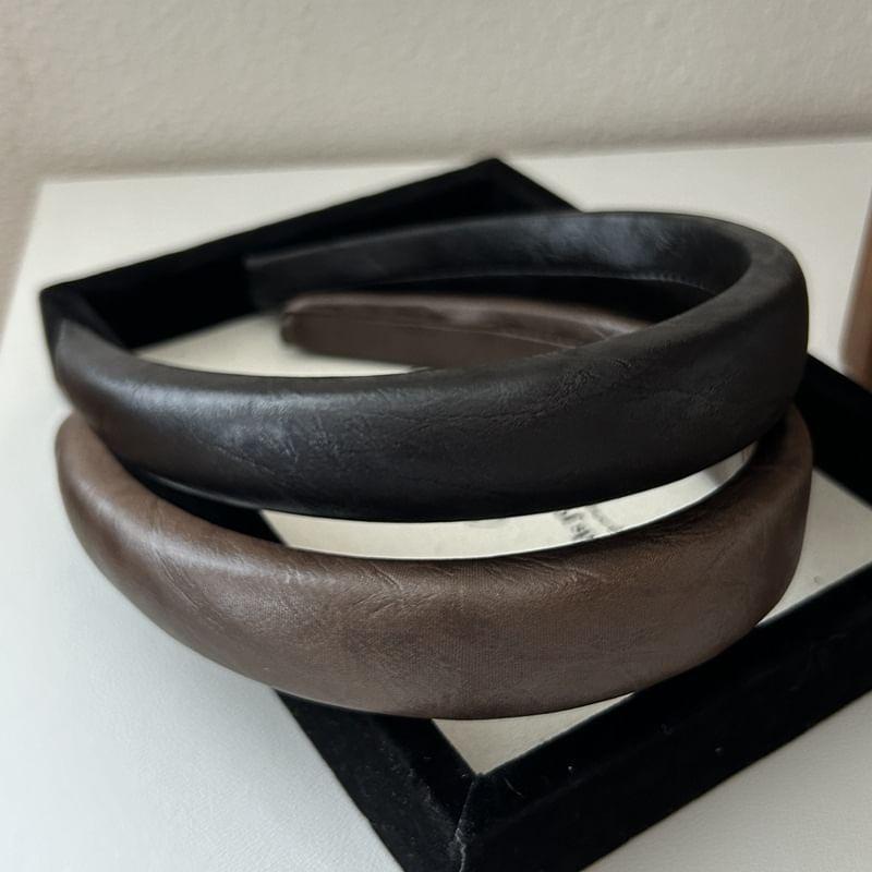Faux Leather Headband Product Image