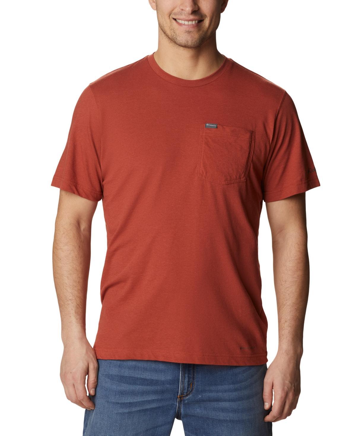 Men's Columbia Thistletown Hills™ Pocket Tee, Size: XL, Columbia Grey Grey Product Image
