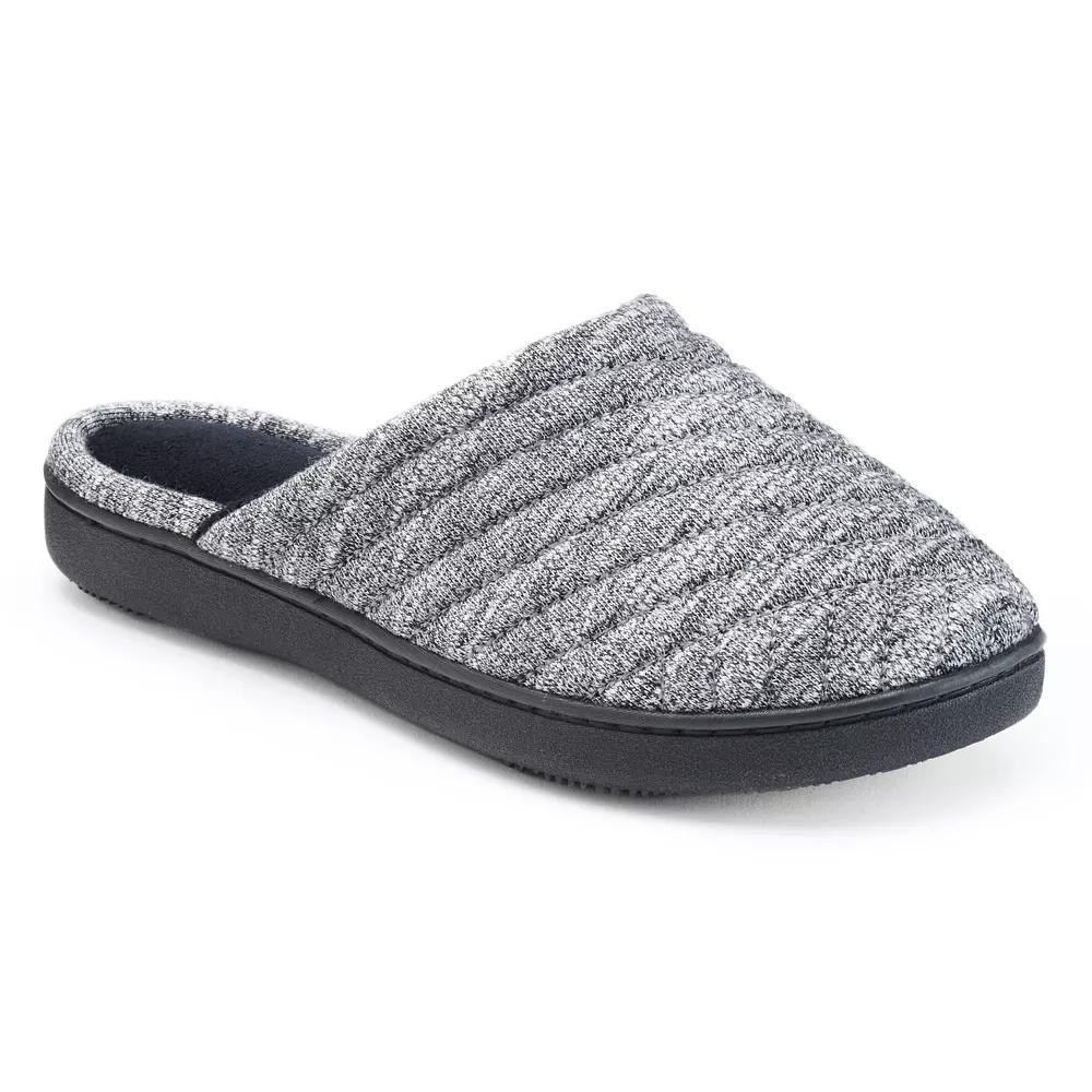 isotoner Andrea Space Knit Womens Clog Slippers Purple Product Image