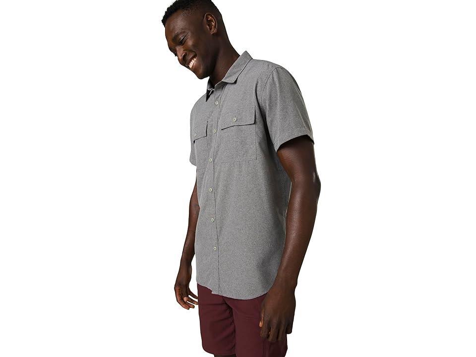 Prana Lost Sol Short Sleeve Shirt Slim Fit (Chalk) Men's Clothing Product Image