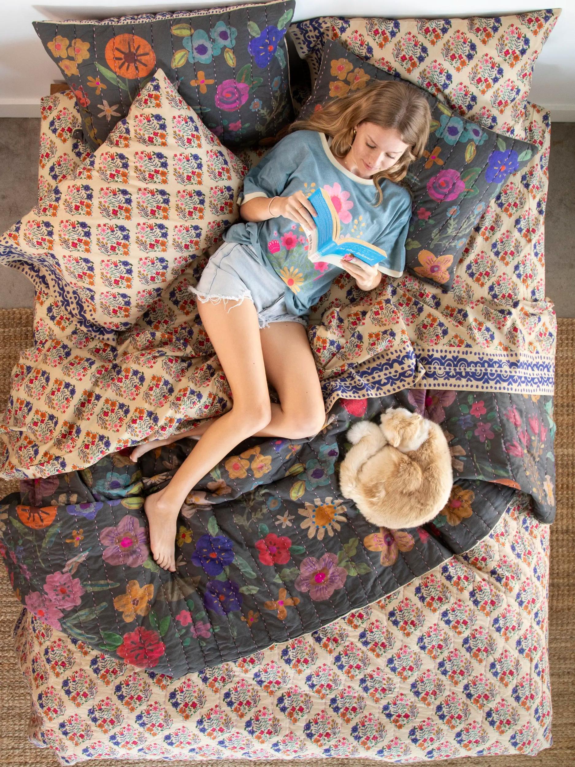 Bungalow Reversible Cotton Euro Sham Product Image