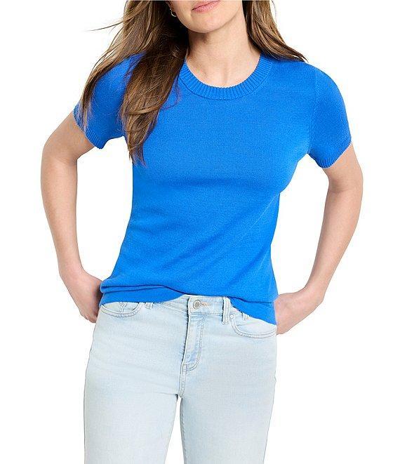 NIC + ZOE Easy Knit Scoop Neck Short Sleeve Tee Product Image