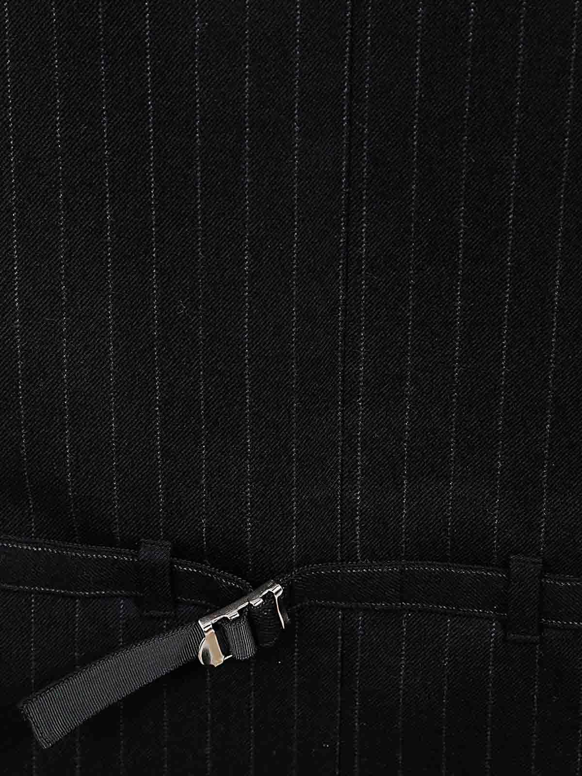 SACAI Chalk Stripe Pants Clothing In Black Product Image