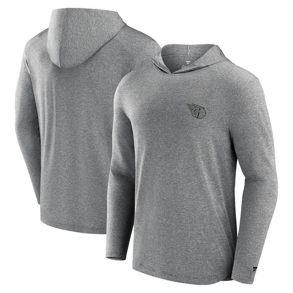 Men's Fanatics Signature Black Toronto Blue Jays Front Office Tech Lightweight Hoodie T-Shirt, Size: Small, Jay Black Product Image