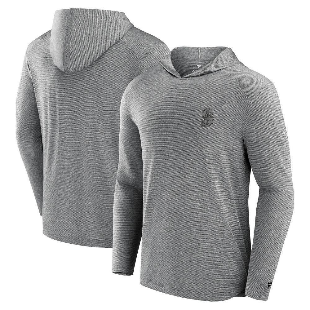 Men's Fanatics Signature Black Seattle Mariners Front Office Tech Lightweight Hoodie T-Shirt, Size: XS Product Image