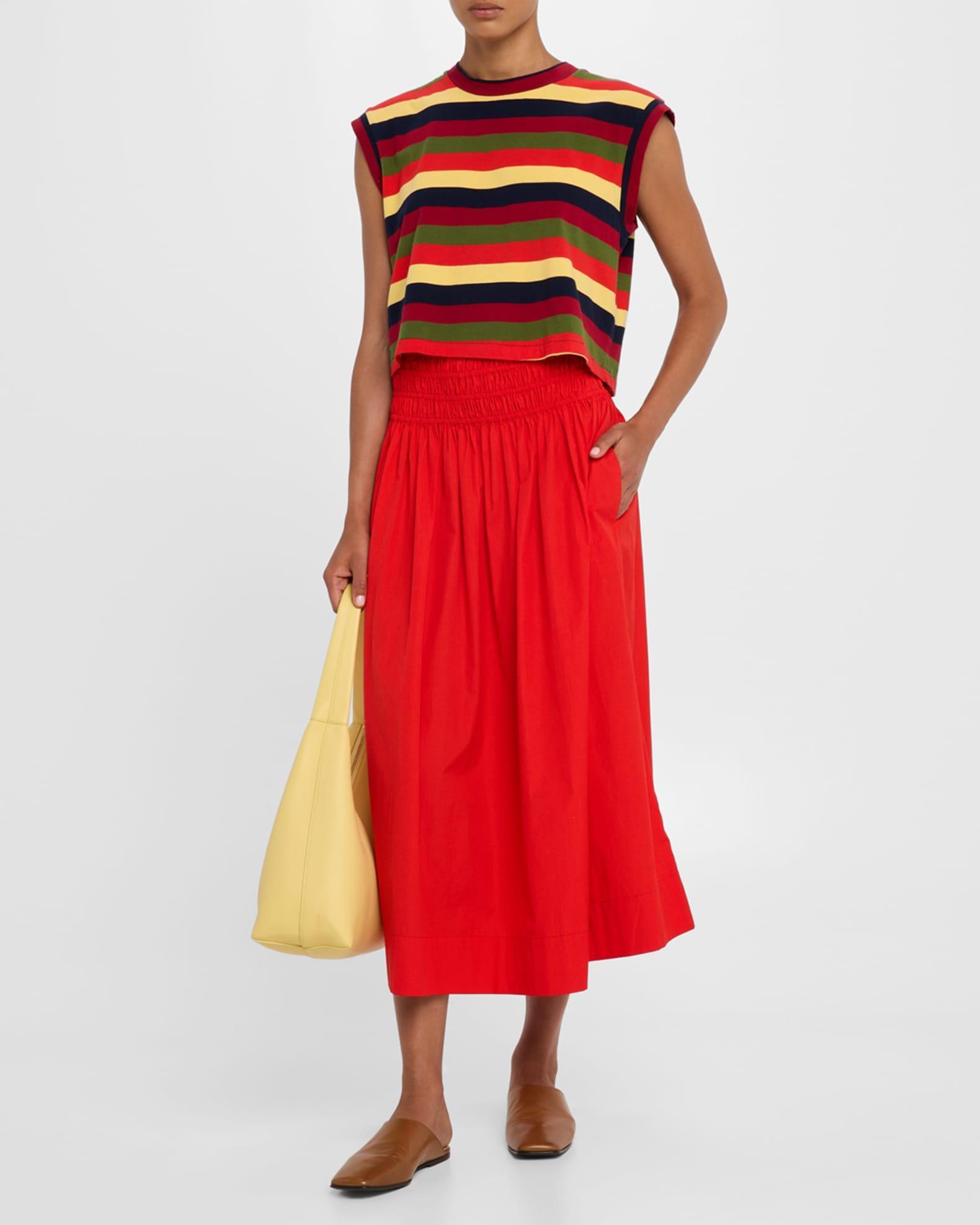 Viola Shirred Midi Skirt Product Image
