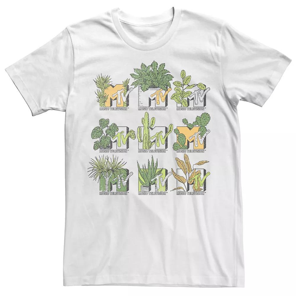Men's MTV Succulent Grid Logo Tee, Size: XXL, White Product Image