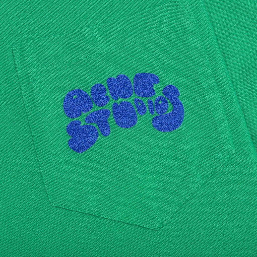 Bubble Logo Polo T-Shirt - Electric Green Male Product Image