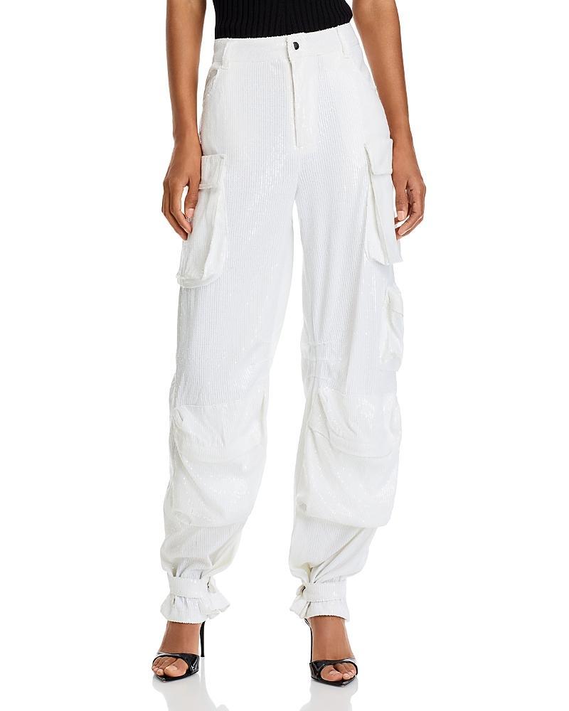 Steve Madden Duo Sequin Cargo Pants Product Image