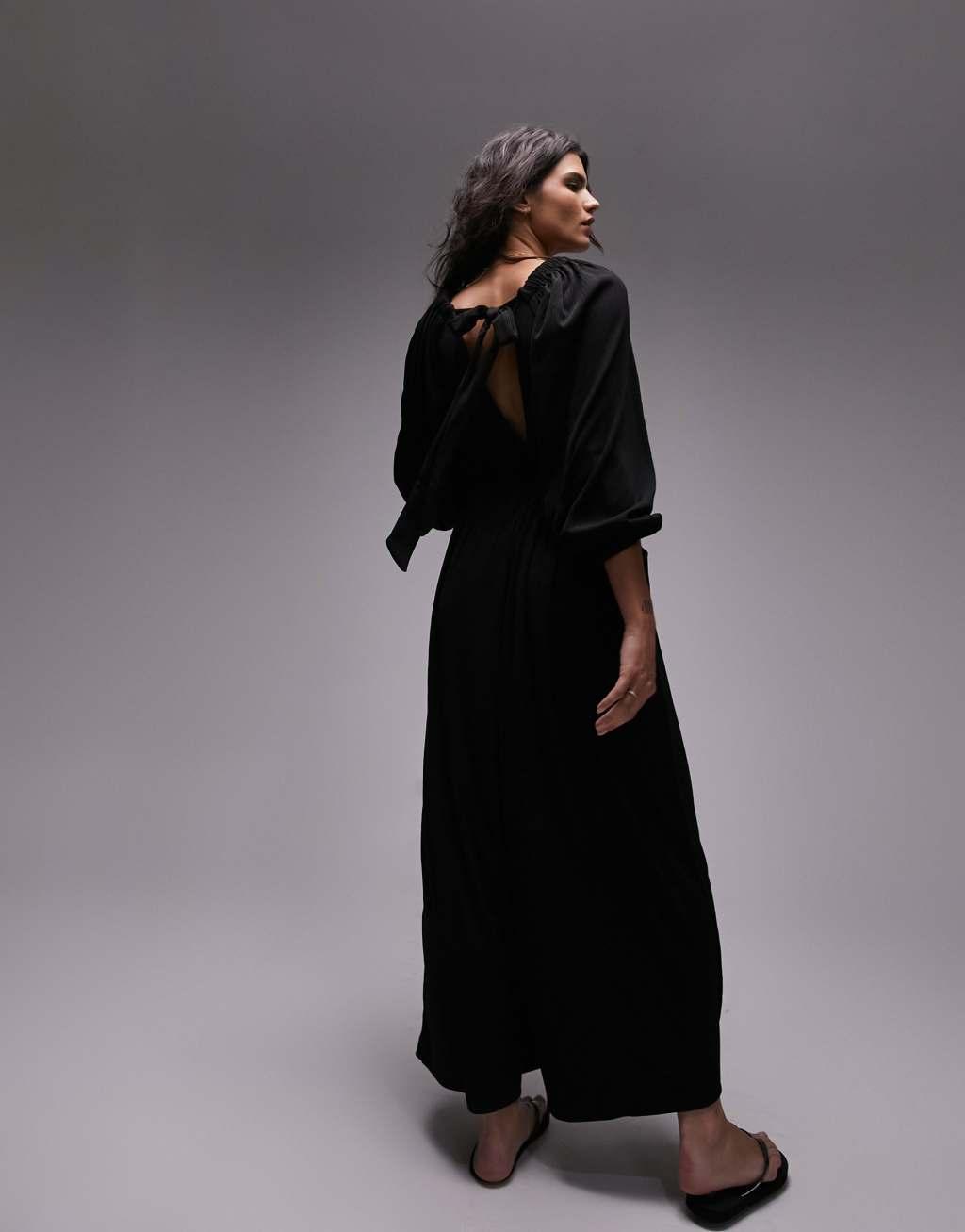 Topshop jersey long sleeve jumpsuit Product Image