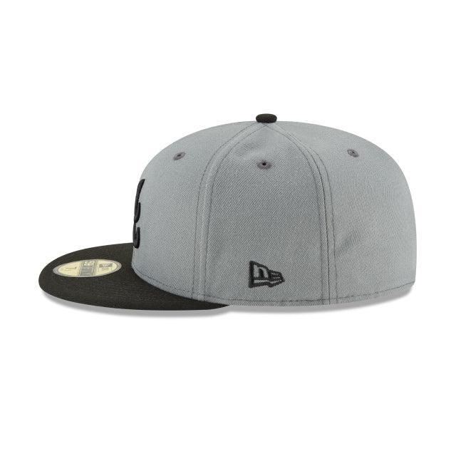 Atlanta Braves Storm Gray Basic 59FIFTY Fitted Hat Male Product Image