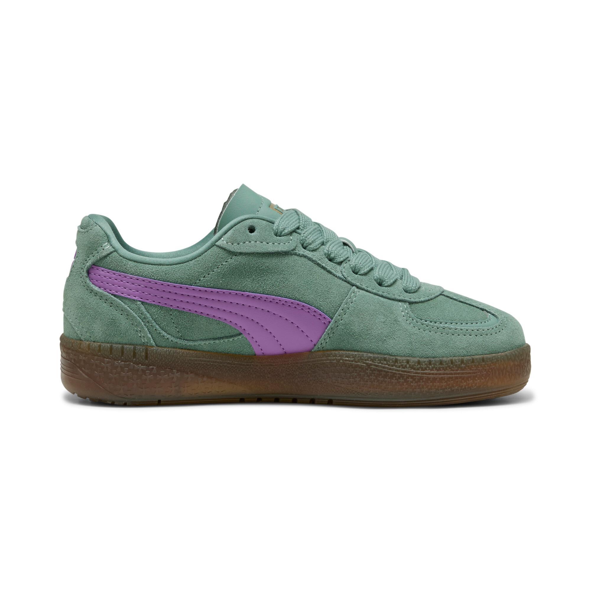 PUMA Palermo Moda Xtra Gum Sneakers Women in Green Moon/Wild Berry Product Image