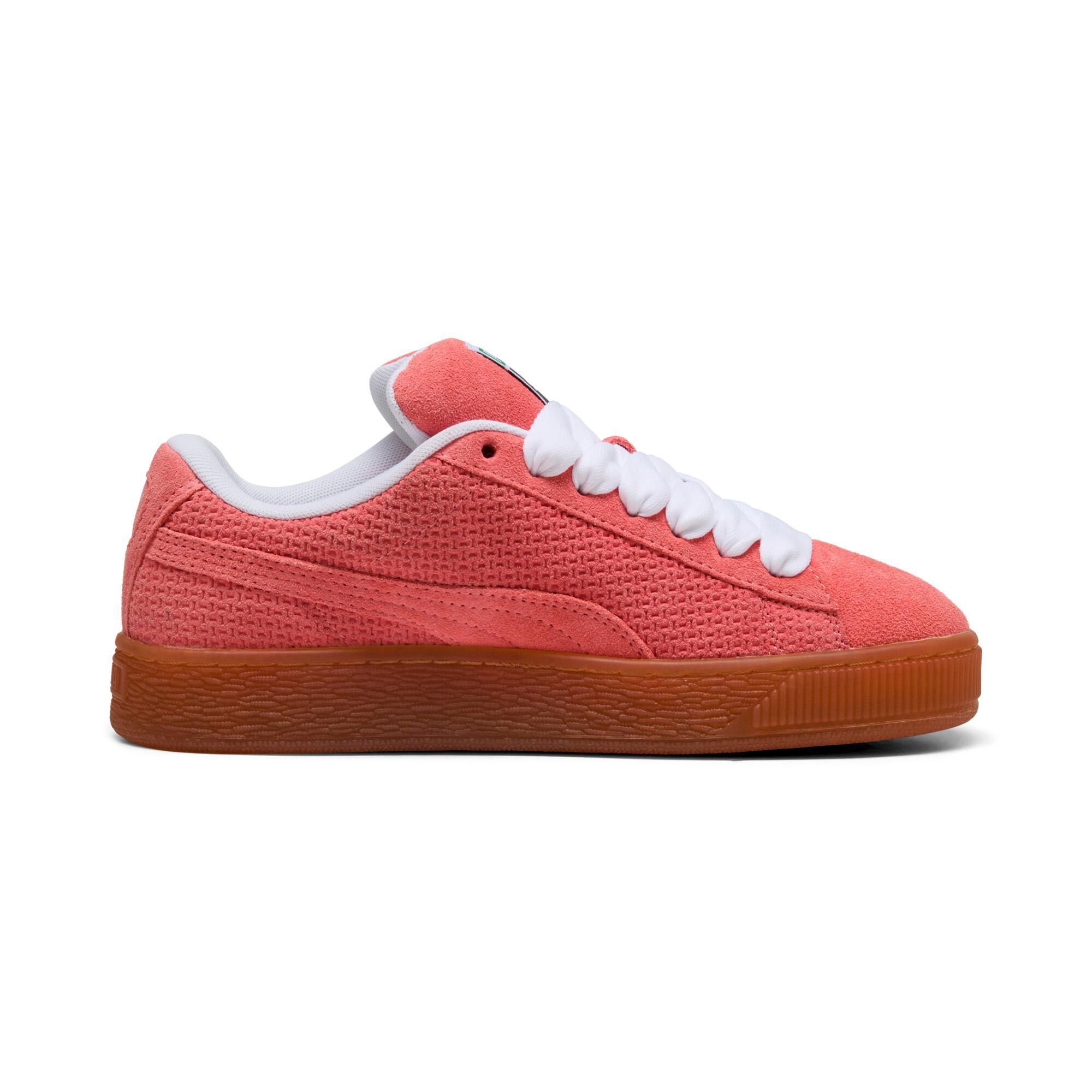 PUMA Suede XL Braided Sneakers Women in Glowing Red/White Product Image