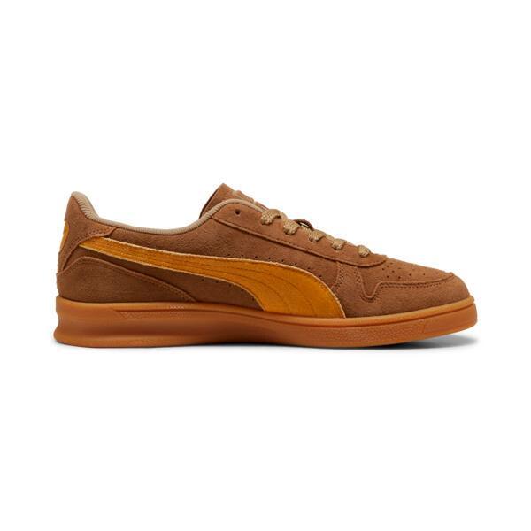 PUMA Indoor R-Suede Men's Sneakers in Chocolate Chip/Sport Yellow Product Image