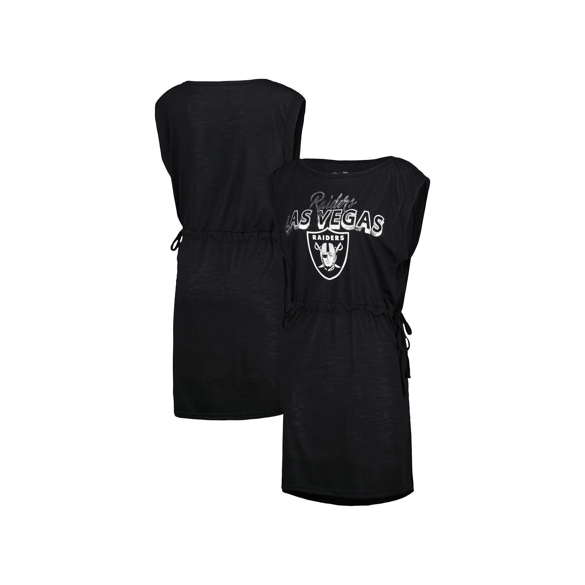 Women's G-III 4Her by Carl Banks Black Las Vegas Raiders G.O.A.T. Swimsuit Cover-Up, Size: Small, Lvr Black Product Image