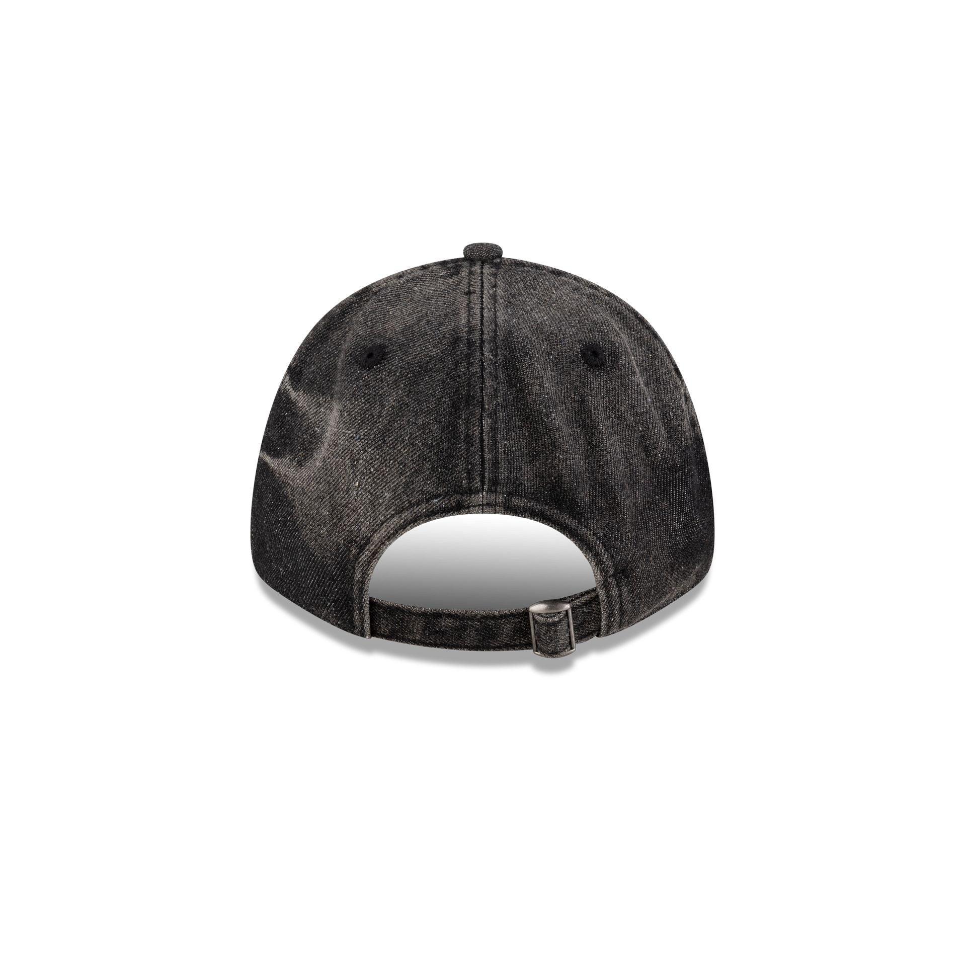 New York Yankees Embo Black Denim 9FORTY Adjustable Hat Male Product Image