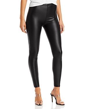 Plush Fleece Lined Liquid Leggings Black M Product Image