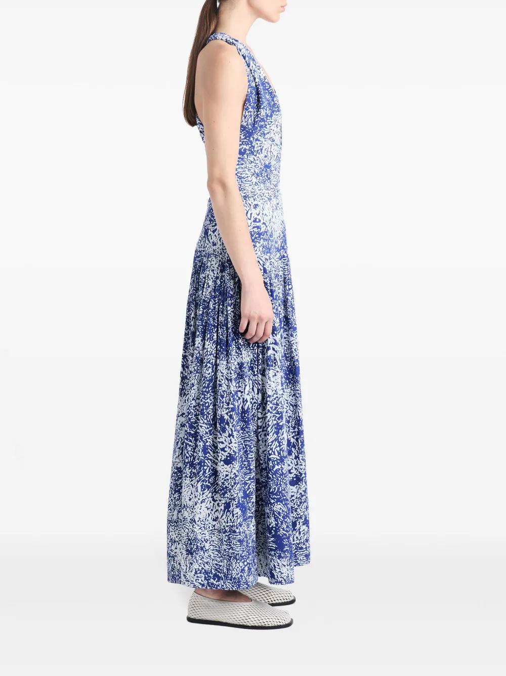 abstract-print crepe dress Product Image