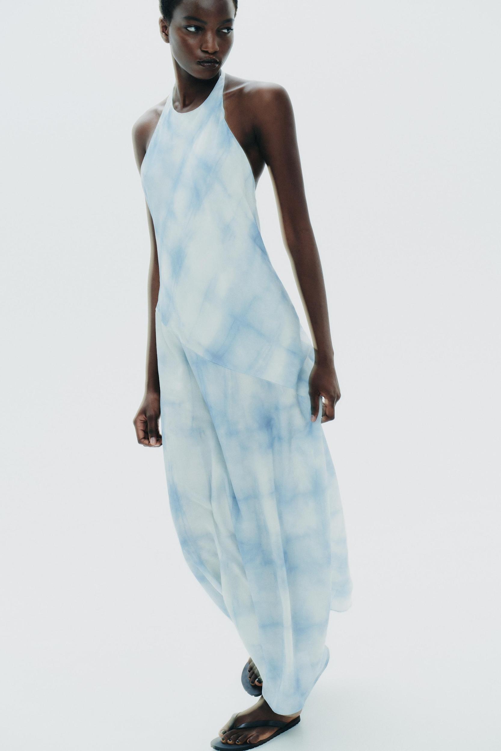 HALTER TIE DYE DRESS Product Image