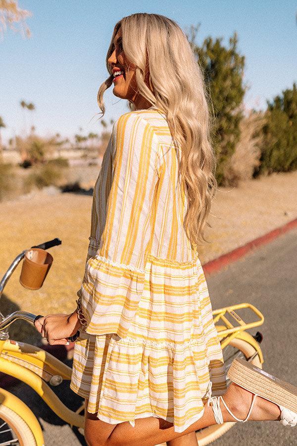Florida Bound Shift Dress In Marigold Product Image