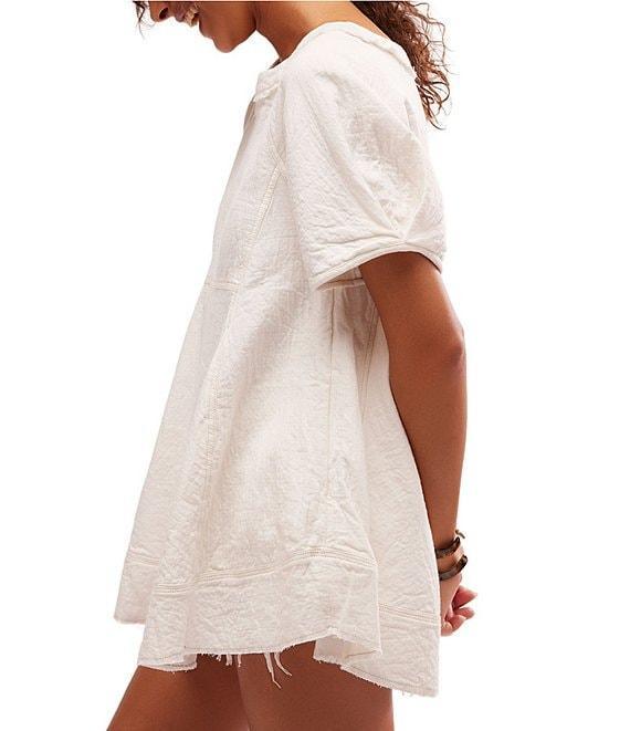 Free People We The Free Sunset City Scoop Neckline Short Sleeve Raw Hem Tunic Top Product Image