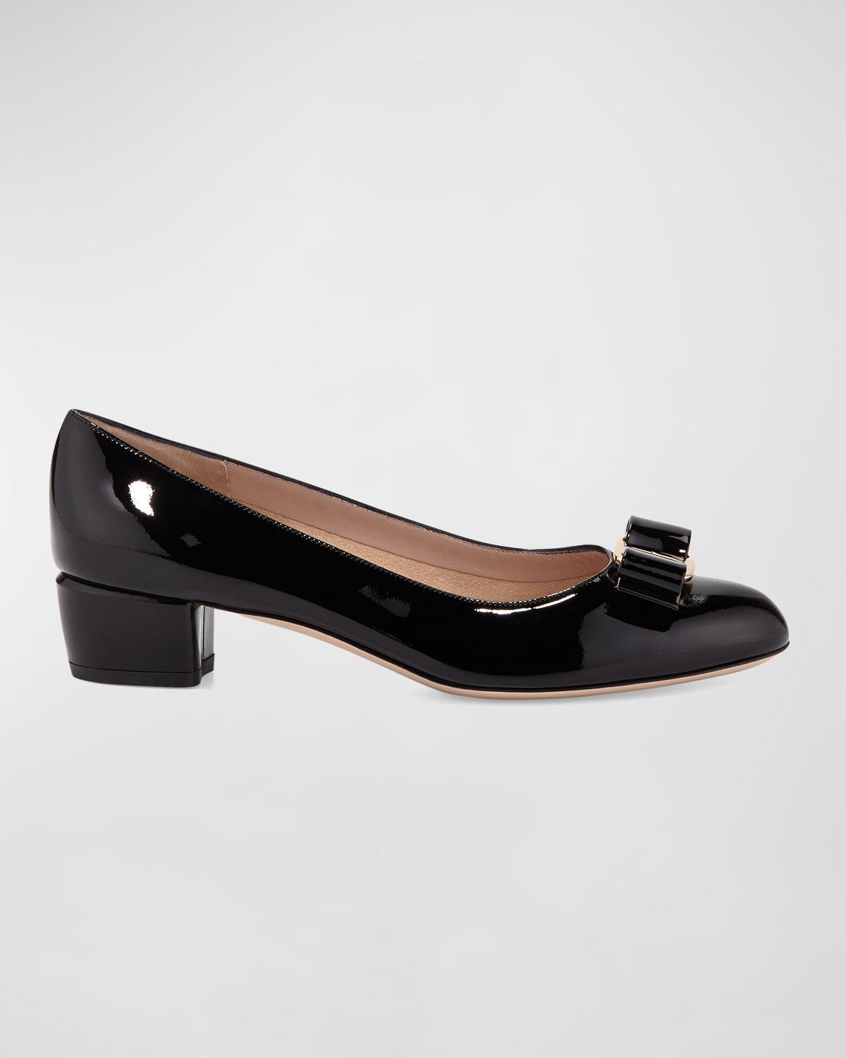 Ferragamo Womens Vara Leather Pumps Product Image