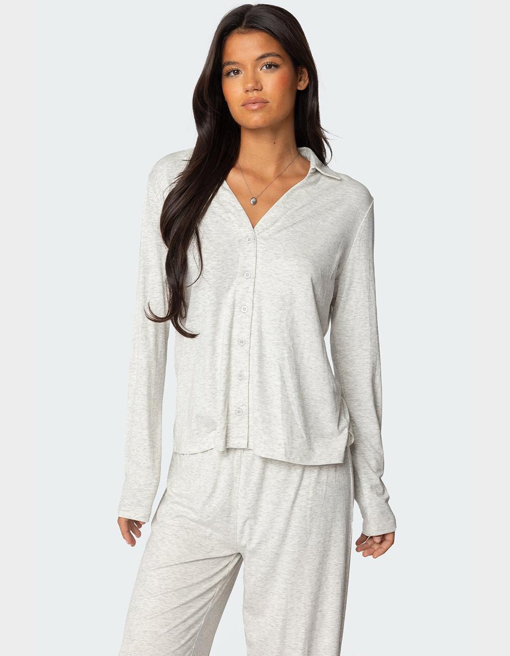EDIKTED Justina Button Up Top Product Image