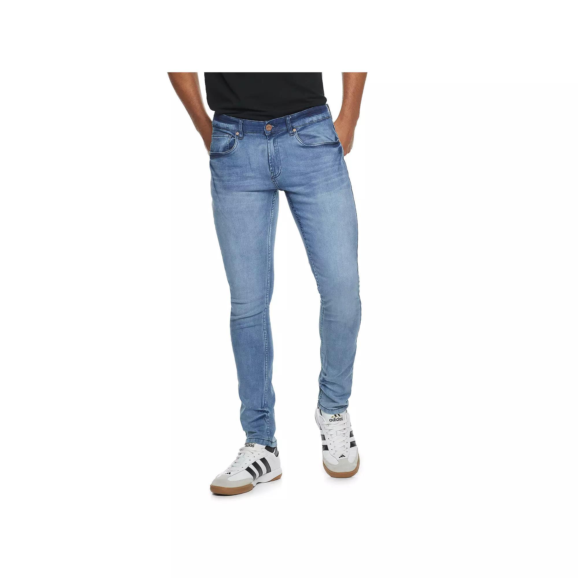 Mens Cultura Washed Super Flex Skinny Jeans Product Image
