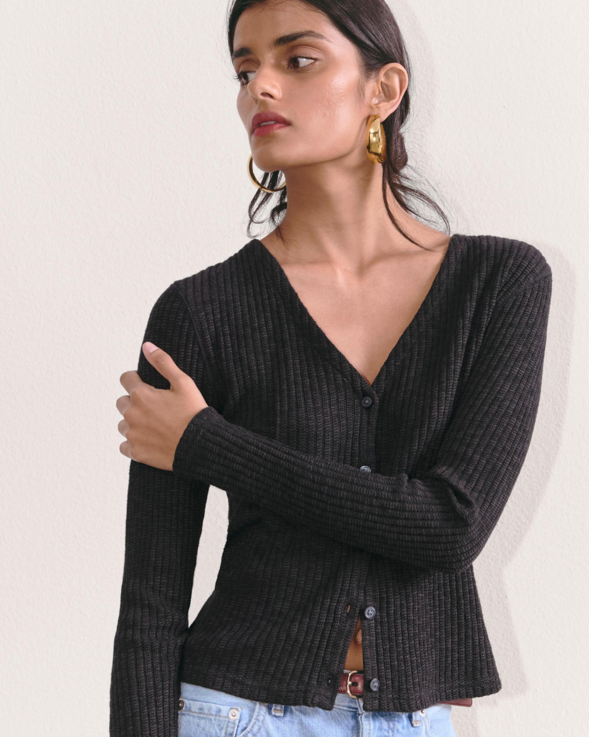 Womens Cozy Rib Cardigan by Everlane Product Image