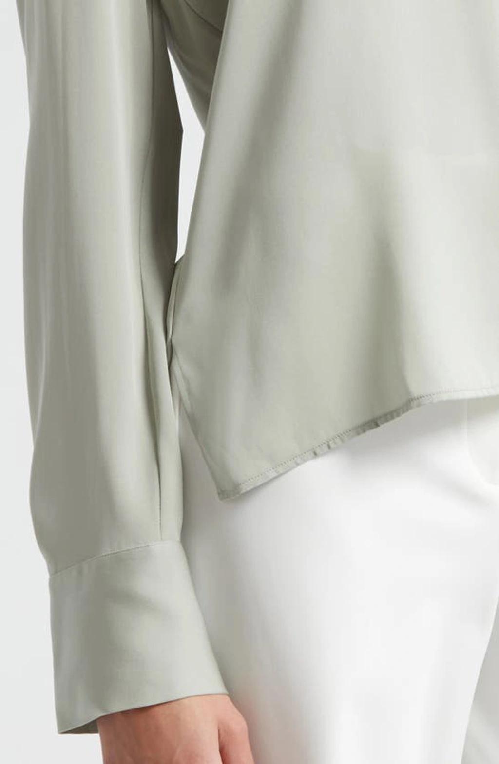 Vince Silk Stretch V Neck Top Product Image