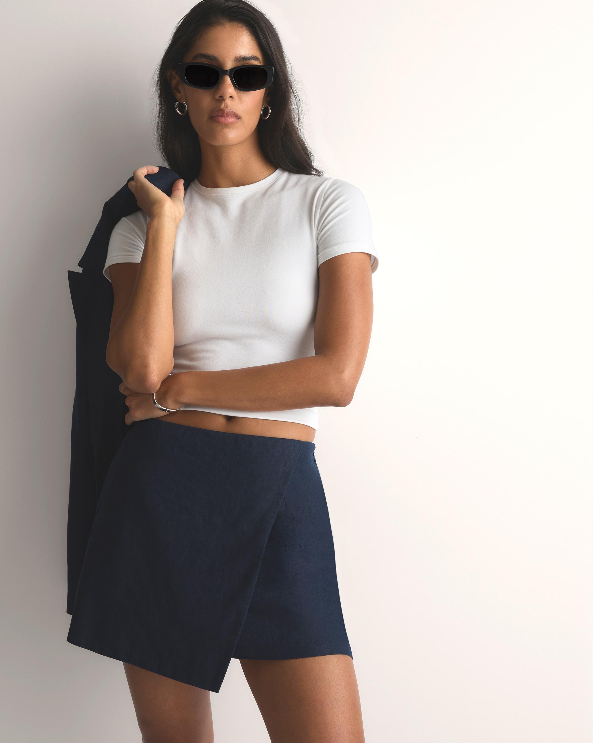 Quince | Women's 100% European Linen Skort Product Image