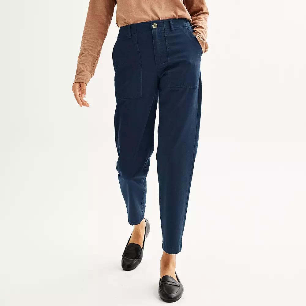 Women's Sonoma Goods For Life® Utility Straight Leg Pants, Size: Large, Nightlife Gray Product Image