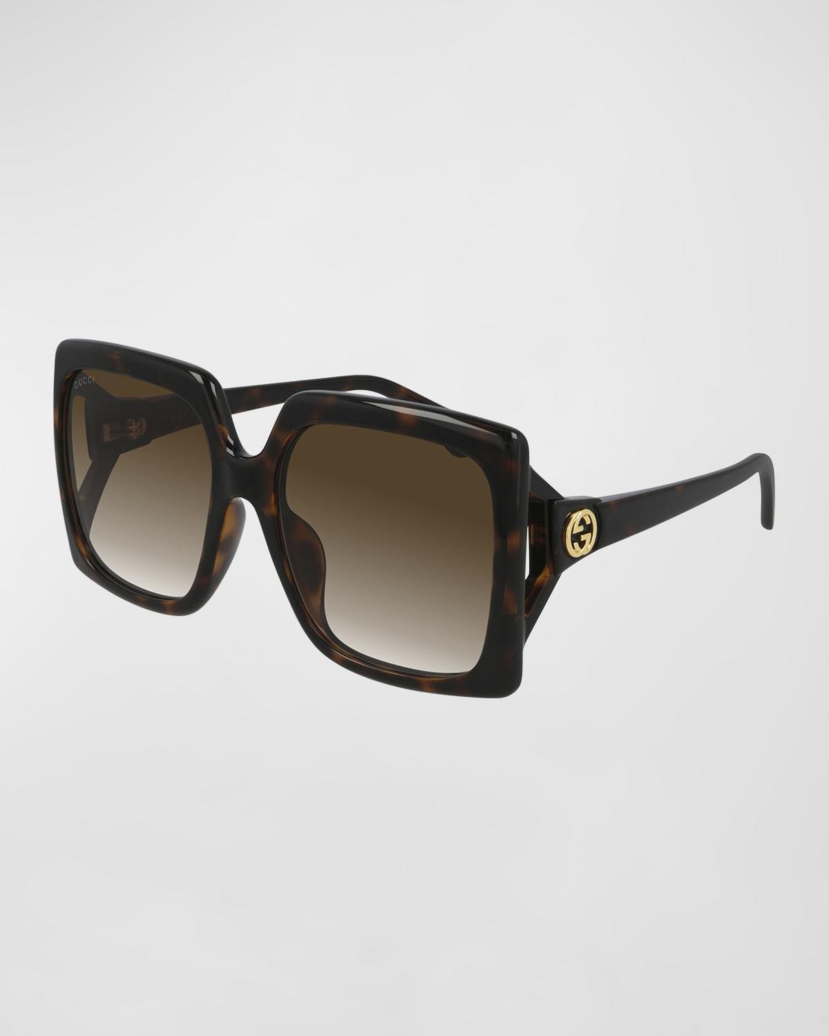 Oversized Square Injection Plastic Sunglasses Product Image