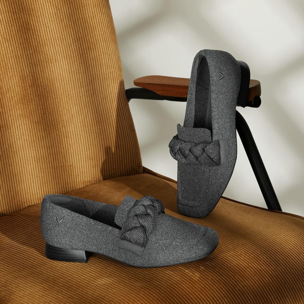 Square-Toe Knot Loafers (Caitlin 2.0) Product Image