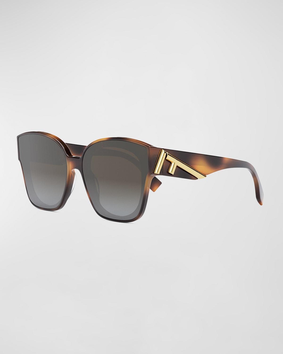 Oversized F Logo Acetate Cat-Eye Sunglasses Product Image