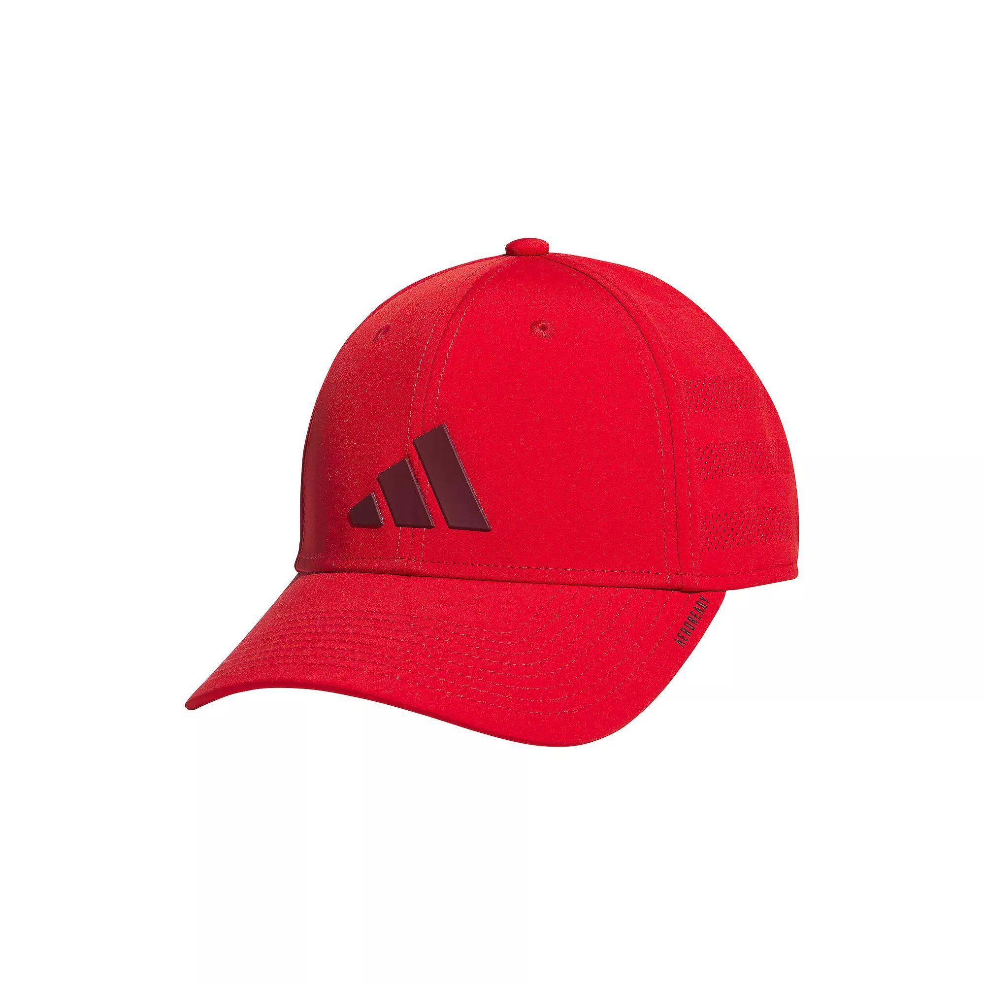 Men's adidas Gameday 4 Stretch Fit Baseball Hat, Size: Small/Medium, Better Red Product Image