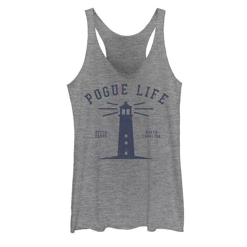 Juniors Female Bubble Red Text Tank Top, Girls Gray Grey Product Image