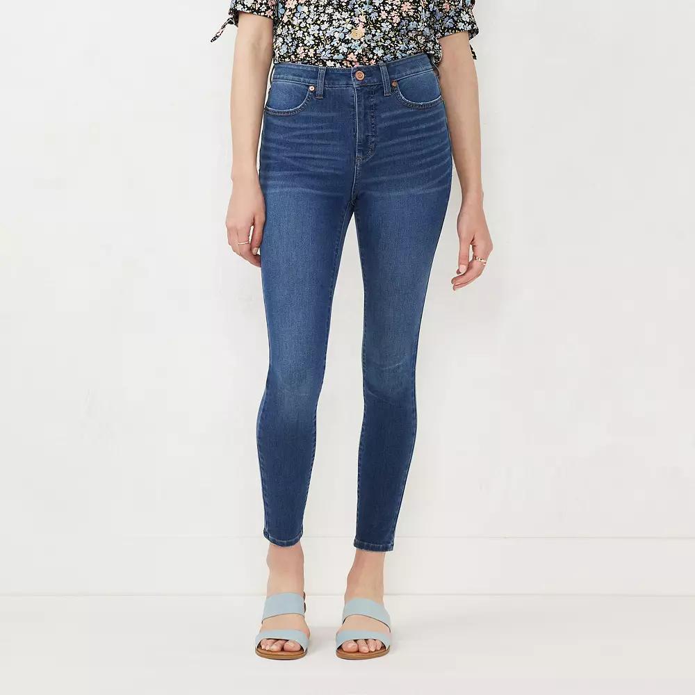 Women's LC Lauren Conrad Feel Good High-Waist Super Skinny Jeans, Size: 2 T/Large, Medium Rinse Delia Product Image