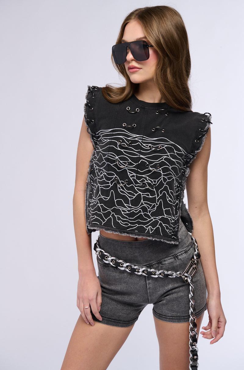 HIGH FREQUENCY GRAPHIC TANK TOP Product Image