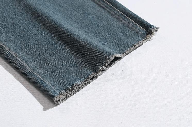 RT No. 11183 WASHED BLUE DENIM STRAIGHT JEANS Product Image