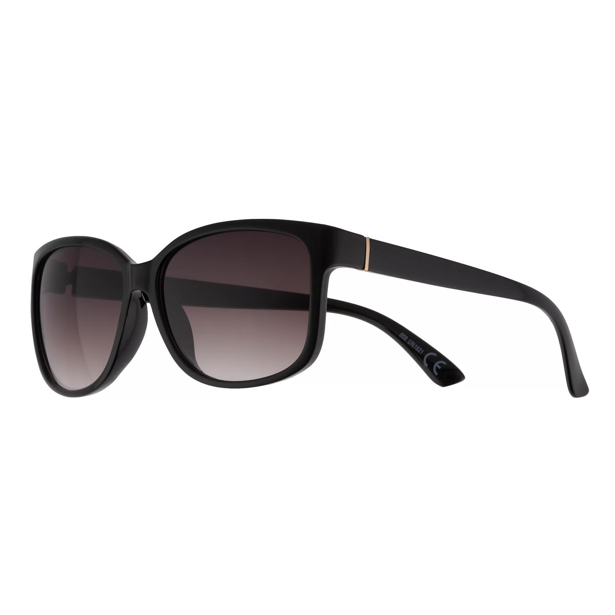 Women's Sonoma Goods For Life® 56mm Rectangle Sunglasses, Blue Product Image