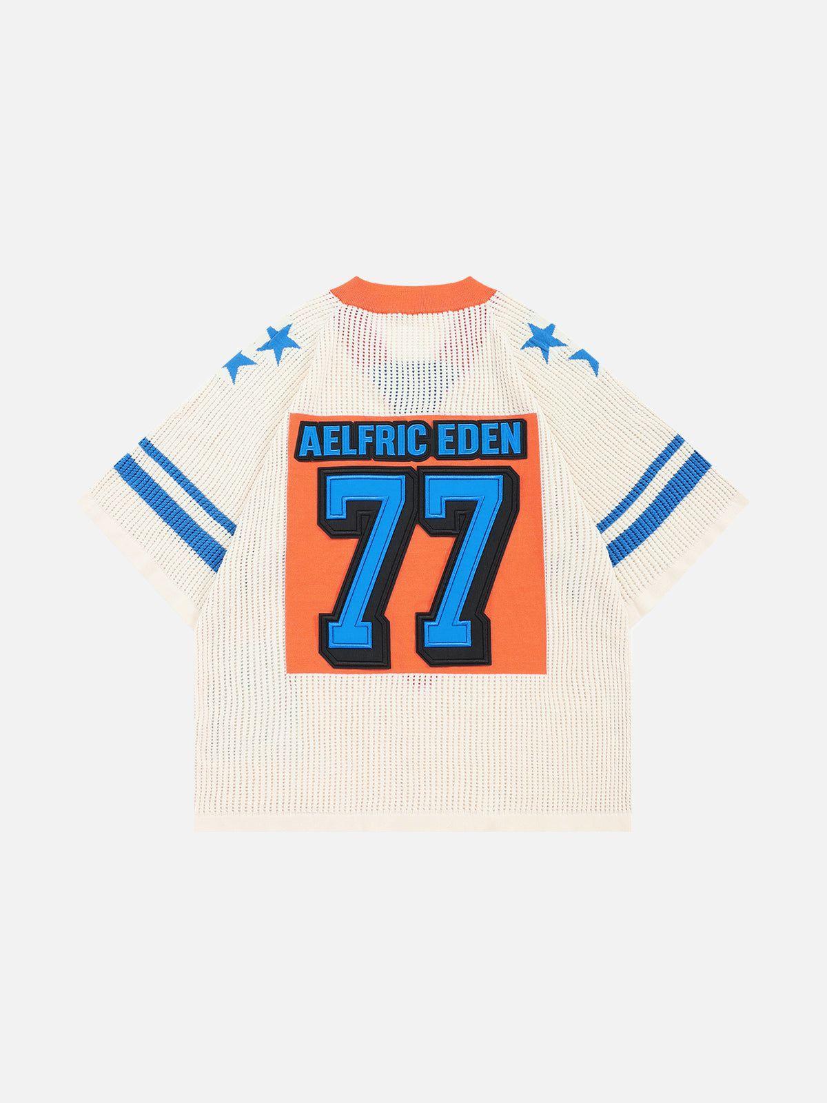 Aelfric Eden 77 Mesh V-Neck Knit Tee Product Image